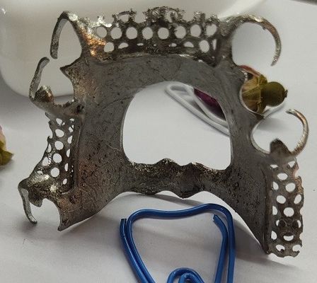 Desain CAD Kerangka Logam Gigi Tiruan Sebagian Paduan Titanium
