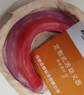 ISO13485 Toothless Dental Wax Rim Produk Gigi Lainnya